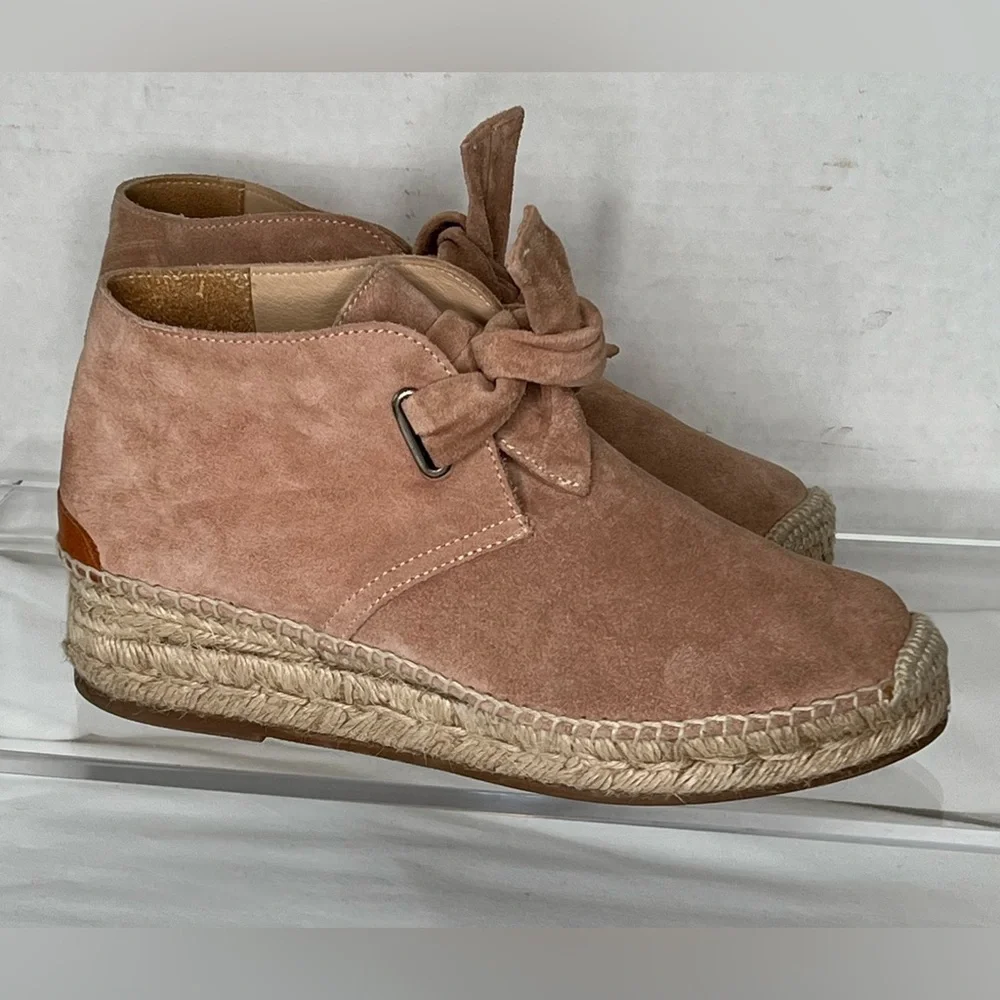 Rag and bone Suede Espadrille Booties, Tan  Women’s Sz 39